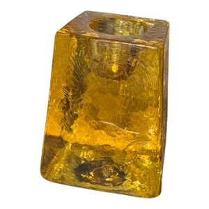 Fire & Light Citrus Taper Candle Holder Signed